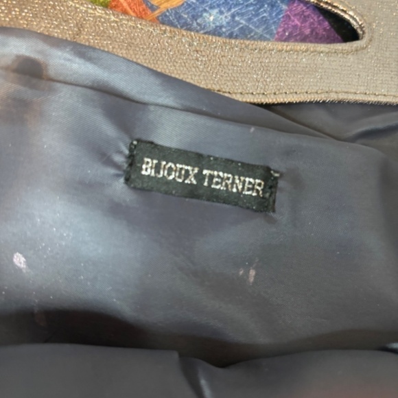 Bijoux Terner, Vintage Metallic Silver, Evening Clutch Purse, small - Picture 6 of 7